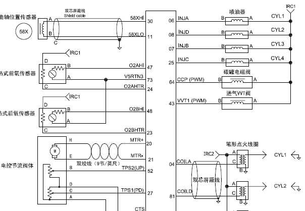 德尔福MT22.1电脑电路图