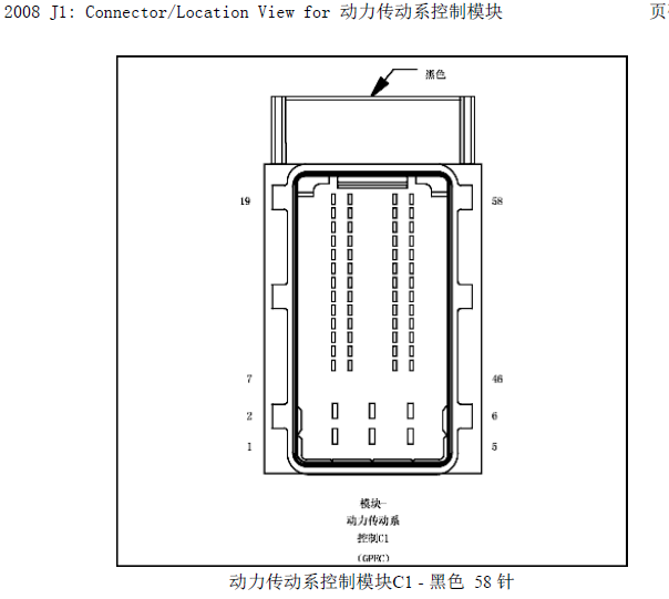 08年奔驰铂锐发动机针脚图
