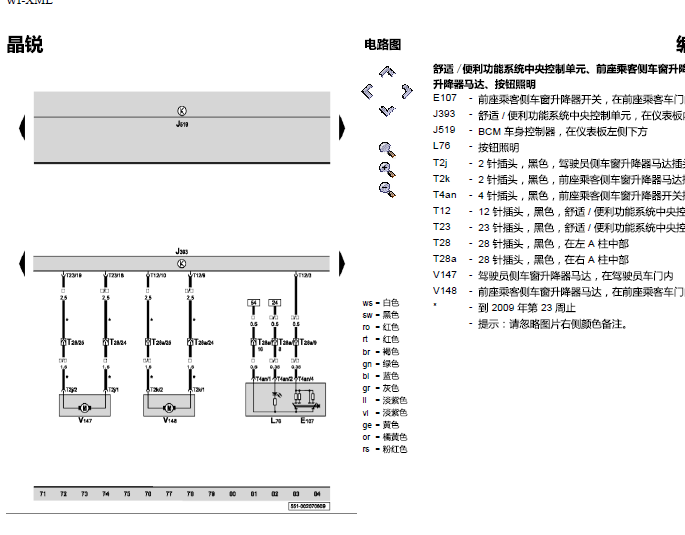 10年斯柯达法比亚舒适系统电路图