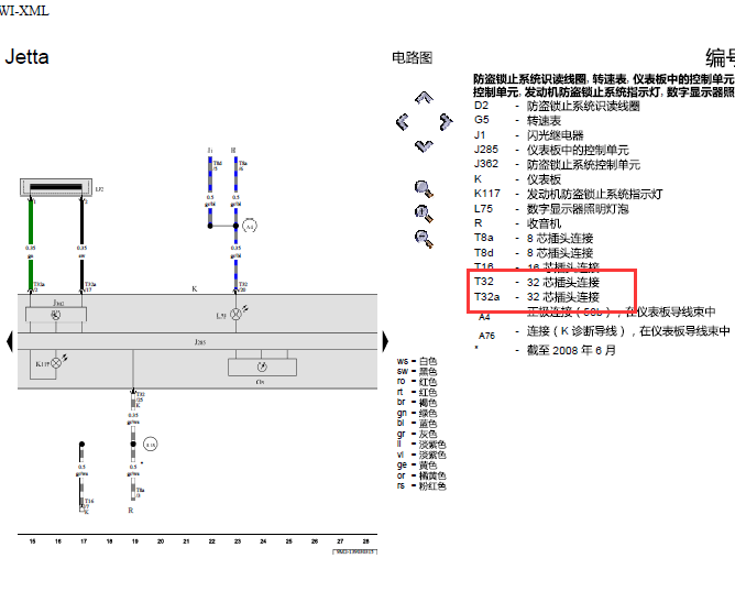 09年别克捷达仪表电路图