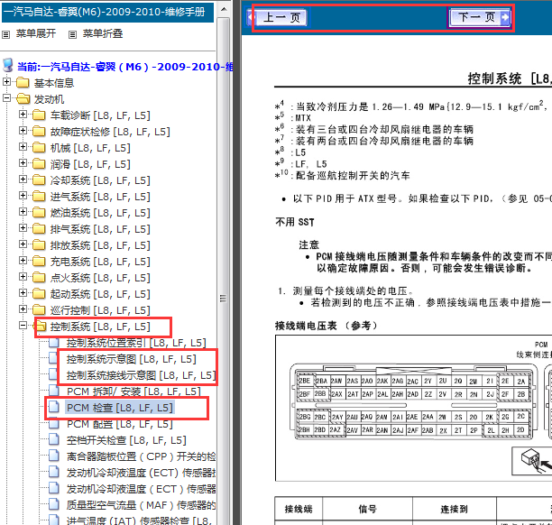 2009年马自达6发动机针脚