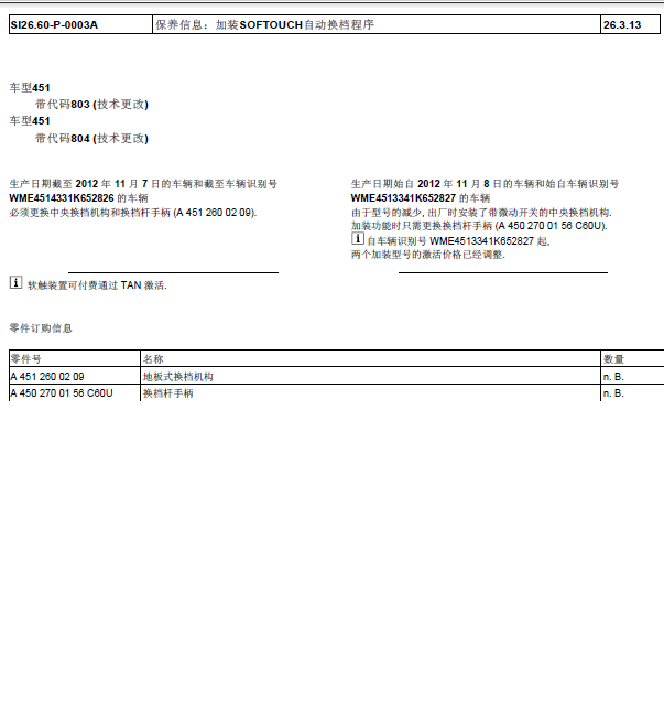 09年FORTWO轿跑版变速箱维修手册