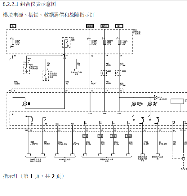 10年乐驰仪表线路图