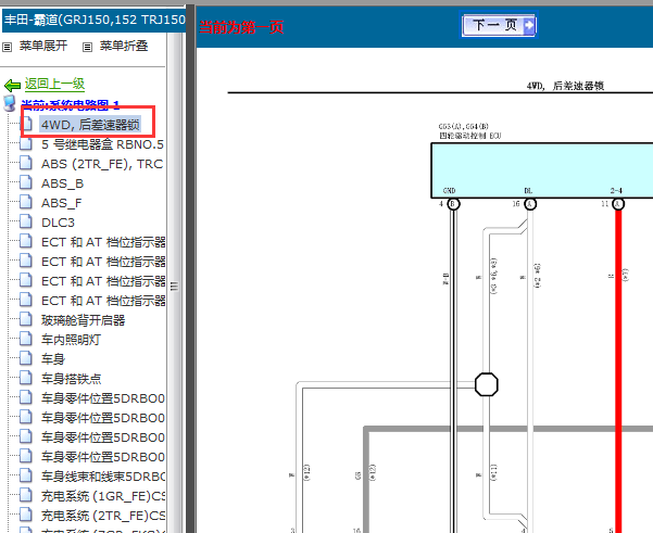 2011-2015年丰田霸道四驱电路图
