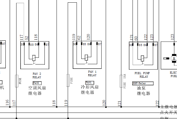 奇瑞371发动机电路图