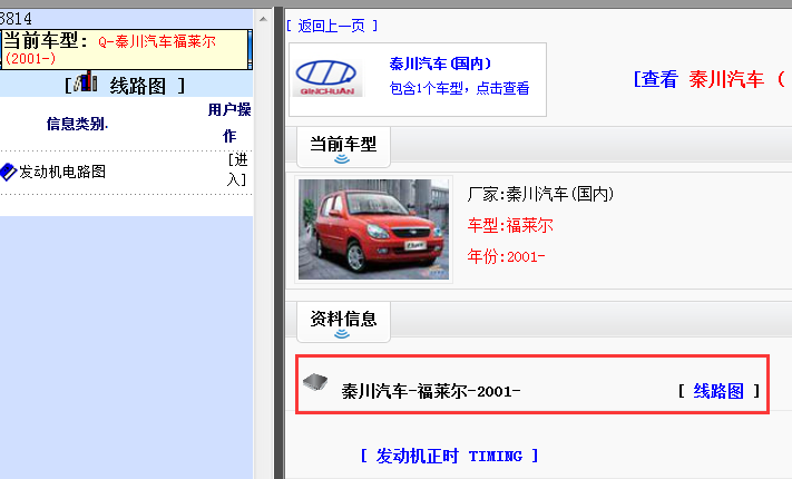 2001年泰川汽车福莱尔电路图