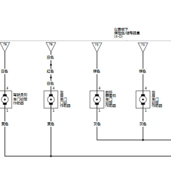 16年本田哥瑞门锁线路图