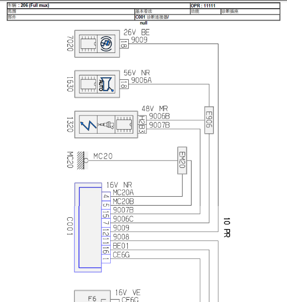 标志206诊断线路图