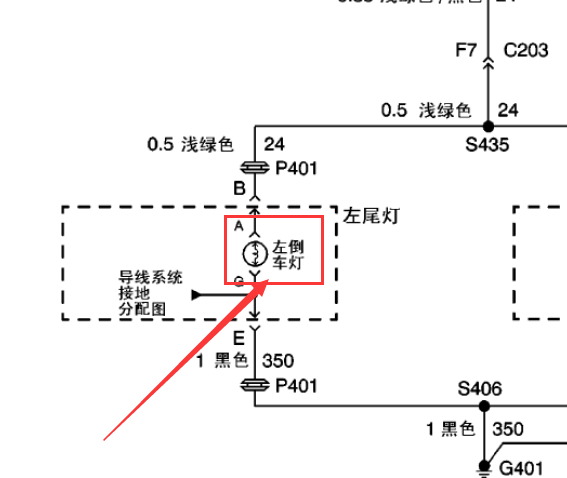 2009年别克GL8倒车灯资料