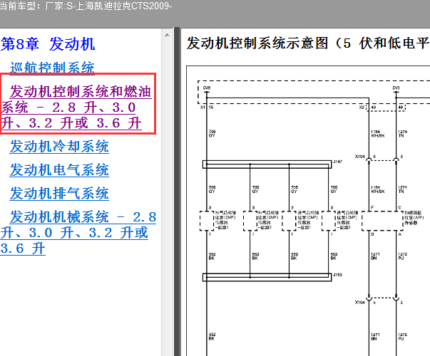 2009年凯迪拉克CTS电路图