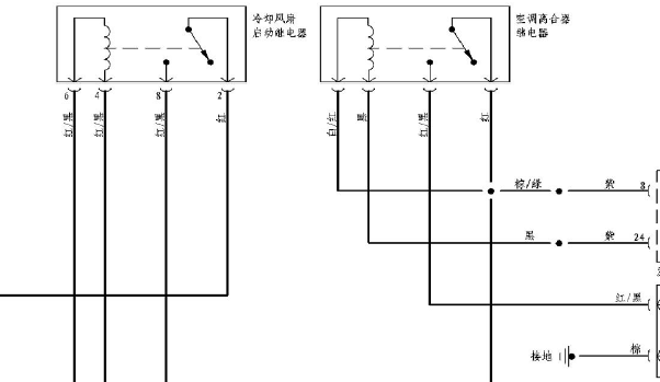 奇瑞风云空调电路图