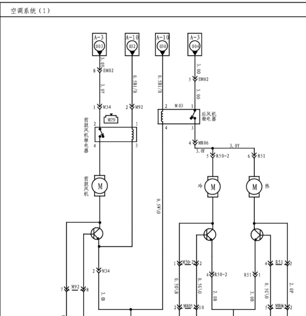 16年瑞风M5空调线路图