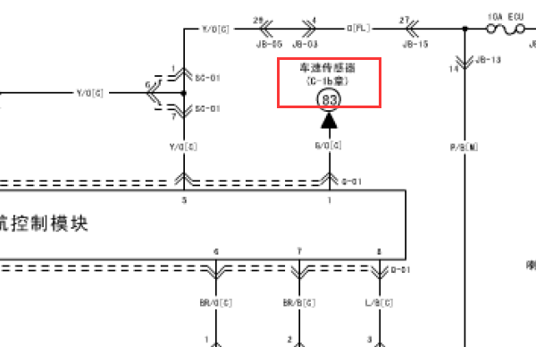 2006款赛拉图车速传感器电路图