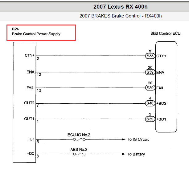07年凌志RX400H电容器相关资料