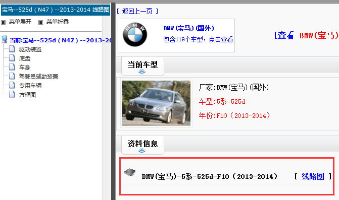 2013-2014年宝马525d电路图