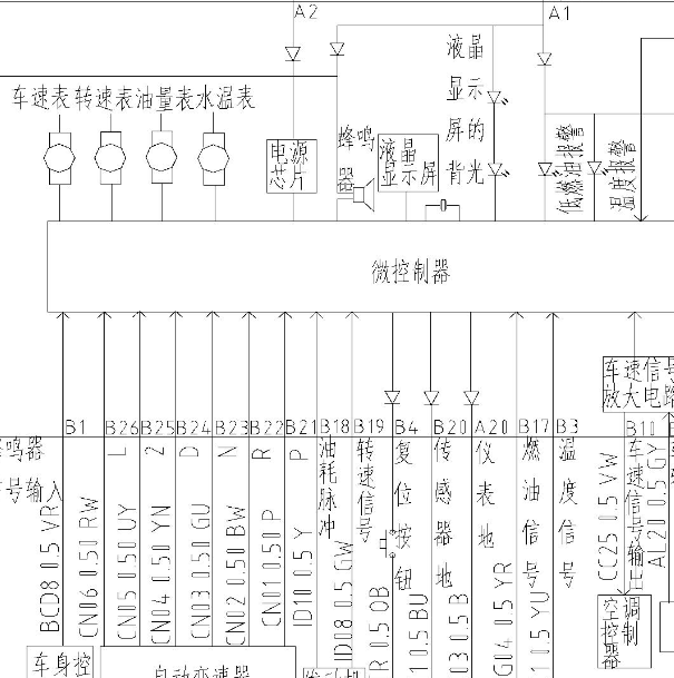 10年长安志翔仪表线路图