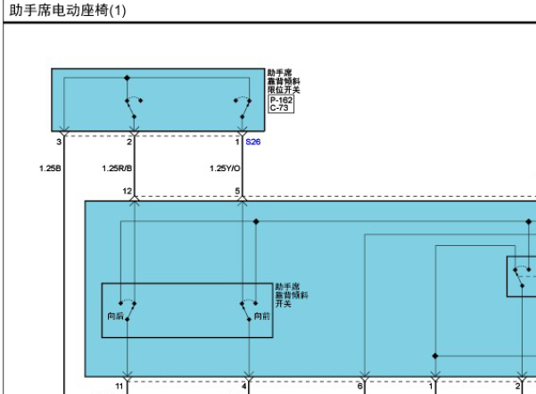 2011年起亚凯尊座椅电路图