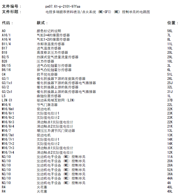 13年奔驰C180点火线路图