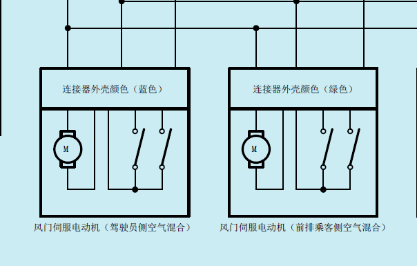 2016年丰田RAV4空调伺服电机电路图