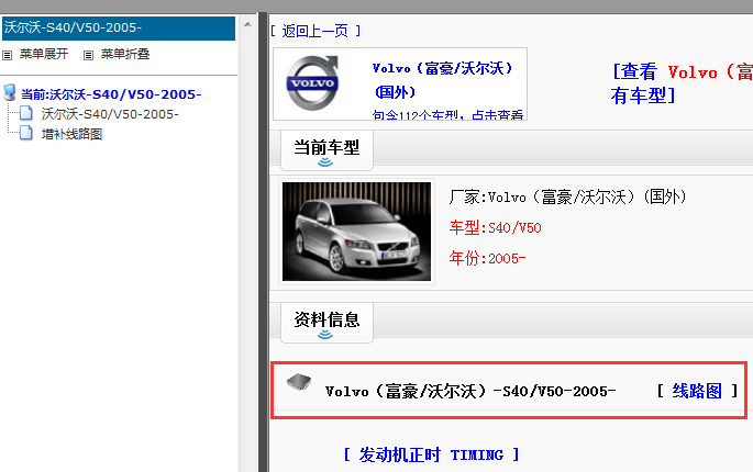 2005年沃尔沃S40/S50电路图
