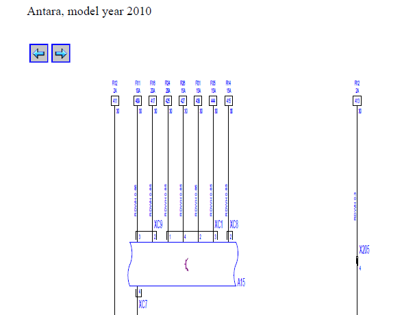 2010年欧宝安德拉点火开关电路图