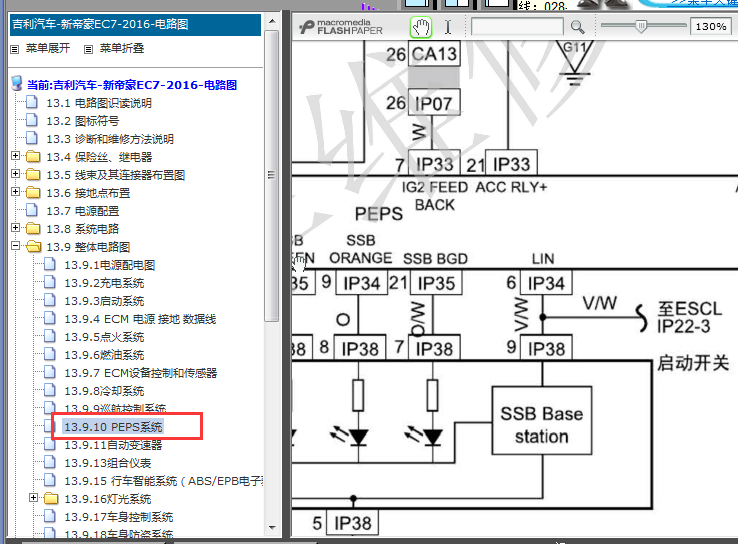 15年吉利帝豪EC7智能钥匙电路图