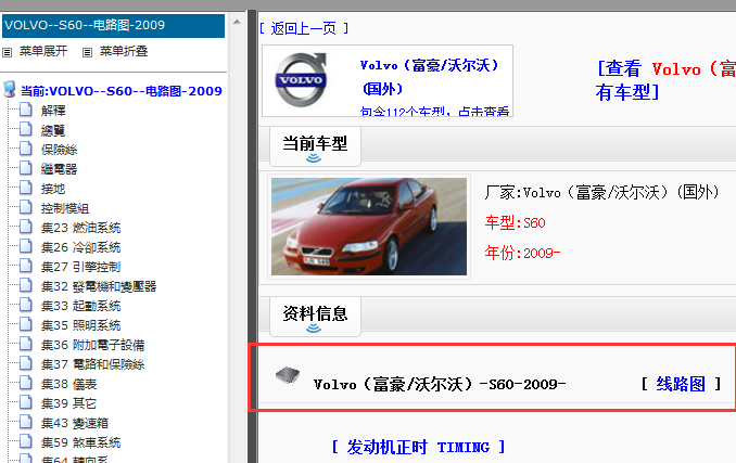 2009年沃尔沃S60电路图