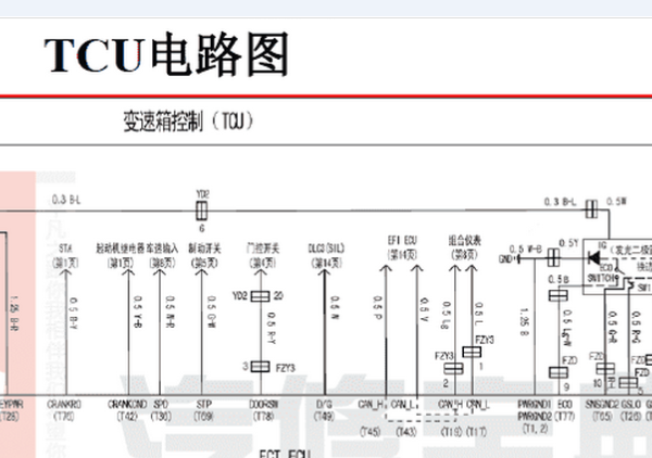 10年威志AMT变速箱电路图