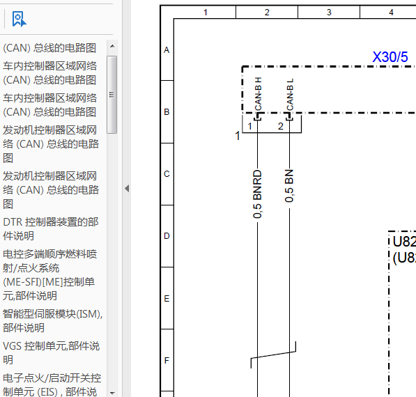07年奔驰GL450  CAN线路及模块拆装位置