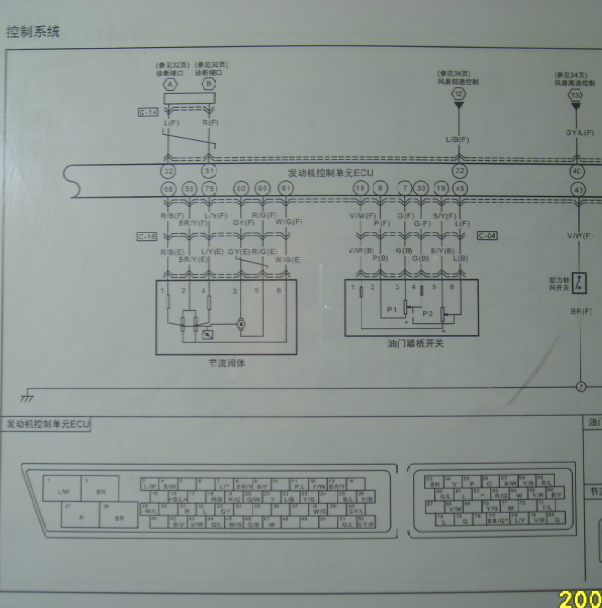 奔腾B50发动机电路图
