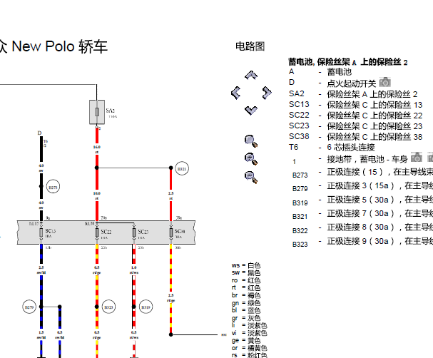 2017年大众POLO 变速箱电路图