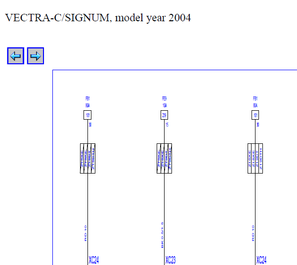 2004年欧宝威达转向电路图
