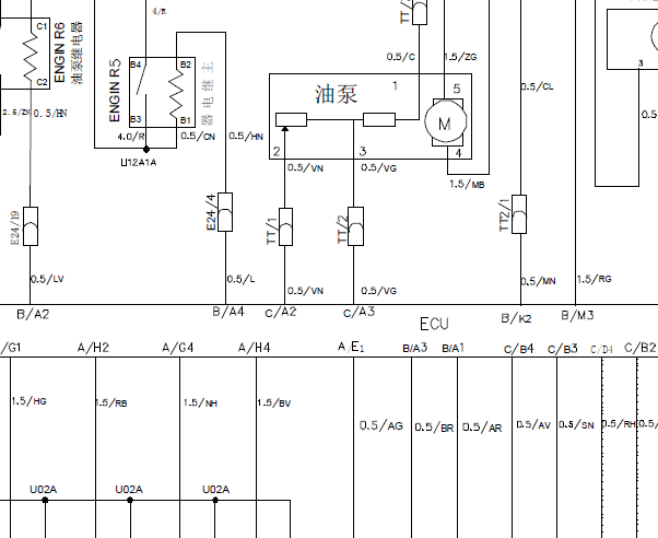 骏捷1.8T电路图