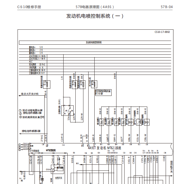 4A91发动机线路图