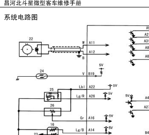 2011年昌河铃木利亚纳发动机电路图