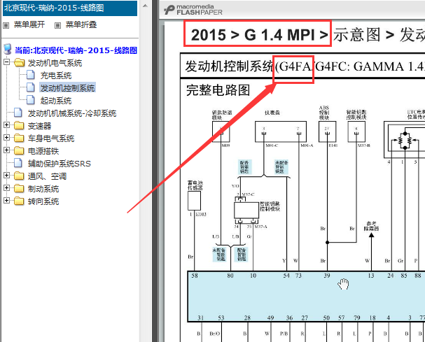 2015年现代瑞纳电路图
