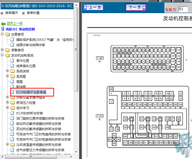 15年纳智捷U6发动机针脚图