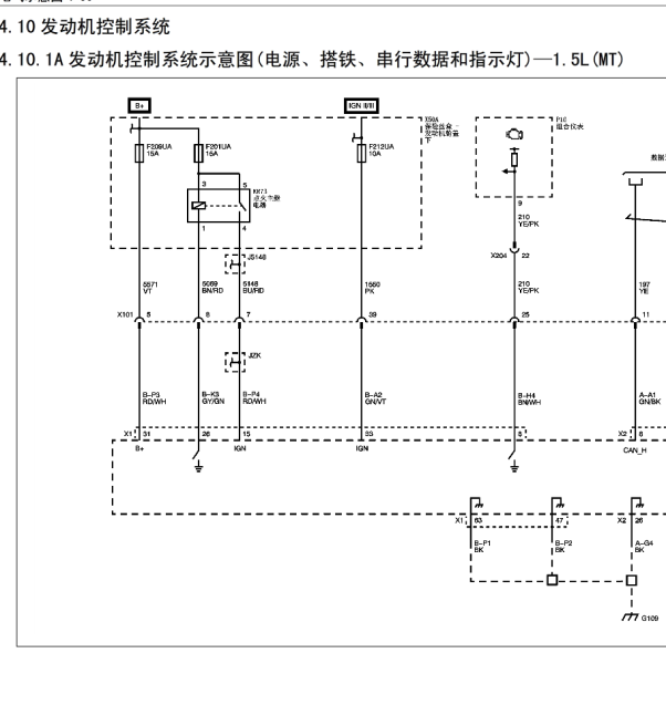 17年宝骏510发动机线路图