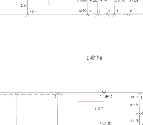 2009年江淮瑞风空调电路图