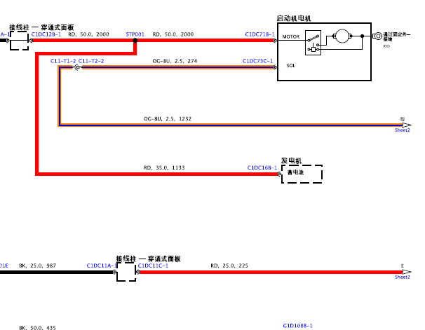 2017年捷豹 F-PACE发动机电路图