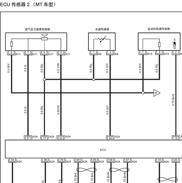 江淮HFC4GB2.3发动机电路图
