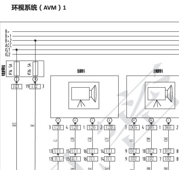 16年北汽幻速S6环视电路图