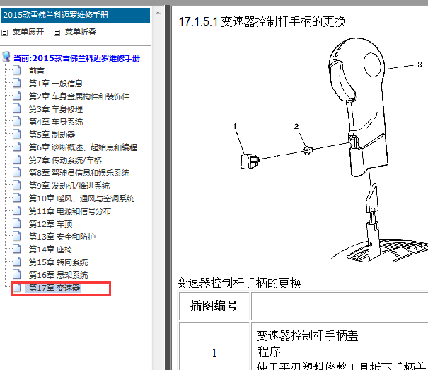 2015年雪佛兰科迈罗变速箱维修手册