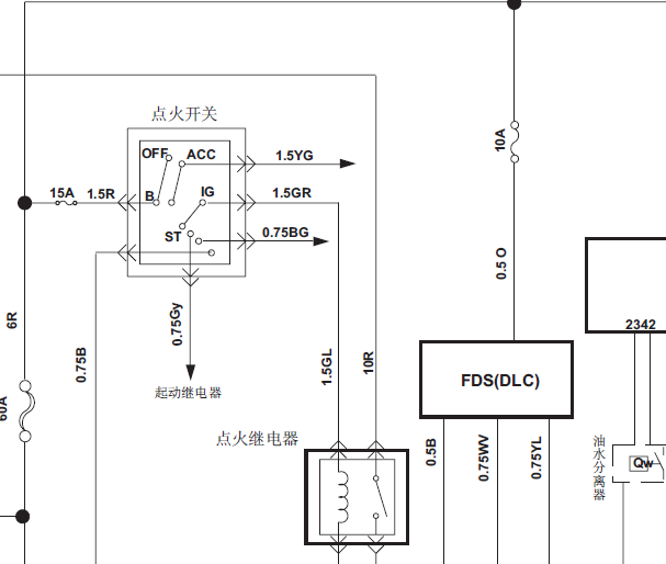 2011年福特全顺发动机电路图