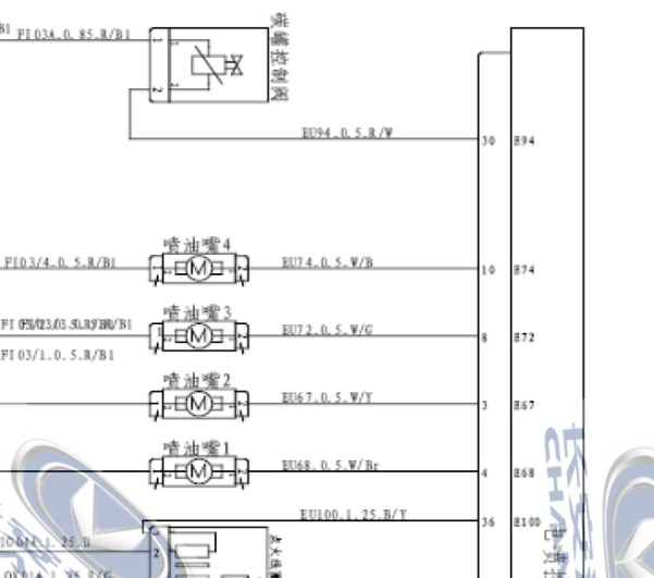 2015年长安奔奔发动机电路图