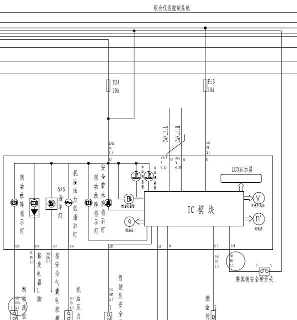 12年长城M4仪表线路图
