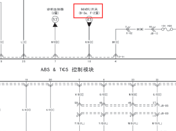07年起亚赛拉图刹车灯开关电路图