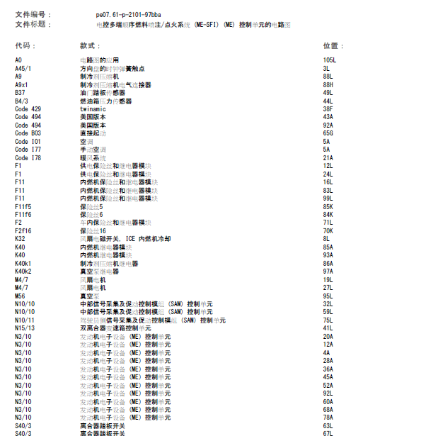 16年奔驰SMART发动机线路图