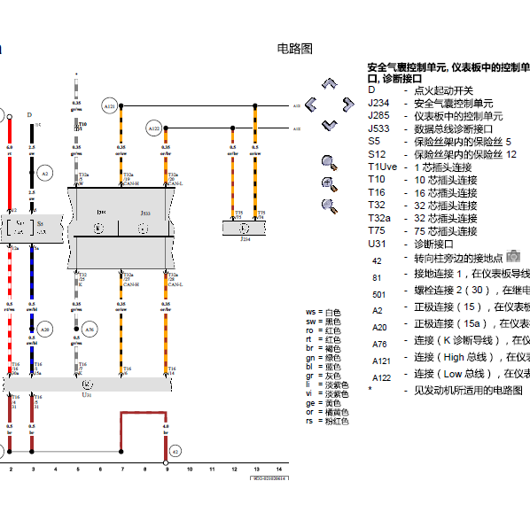 07年宝来通讯诊断线路图