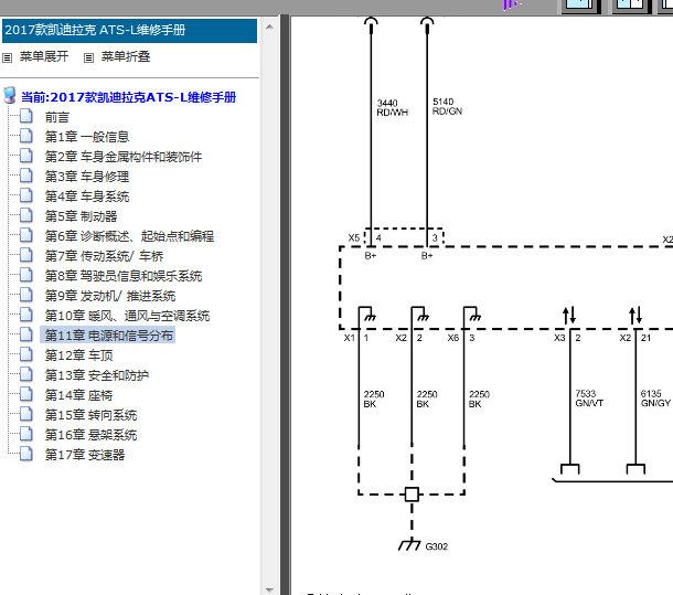17年凯迪拉克ATS-L车身模块电路图